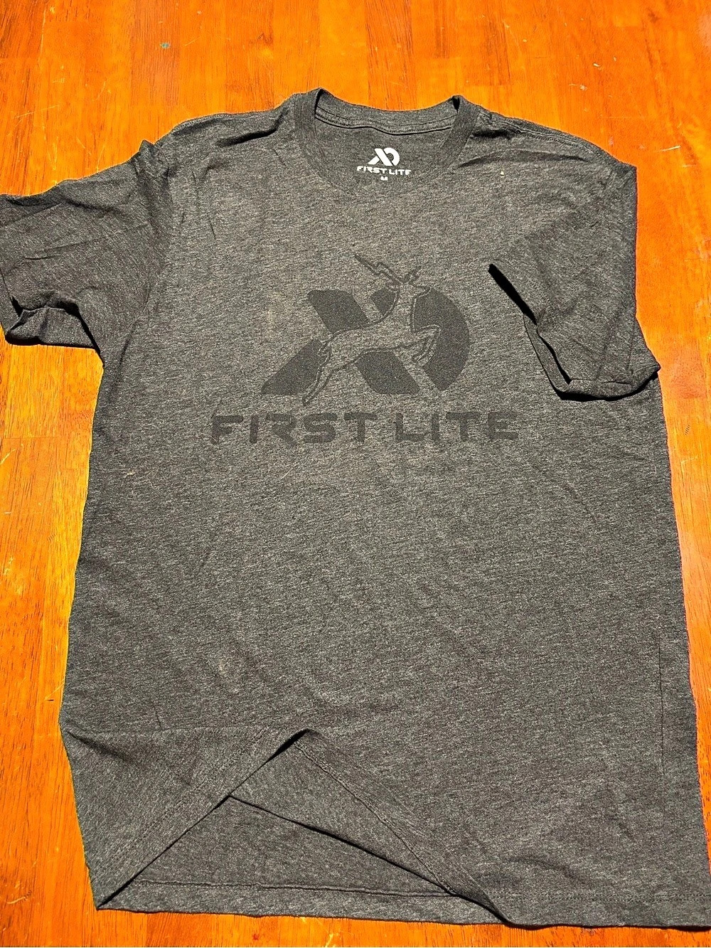 First Lite Horizontal Logo 2.0 T-Shirt Gray Medium